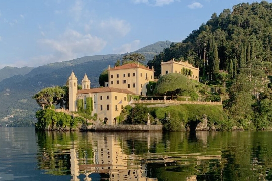 Nice building on island in northern Italy